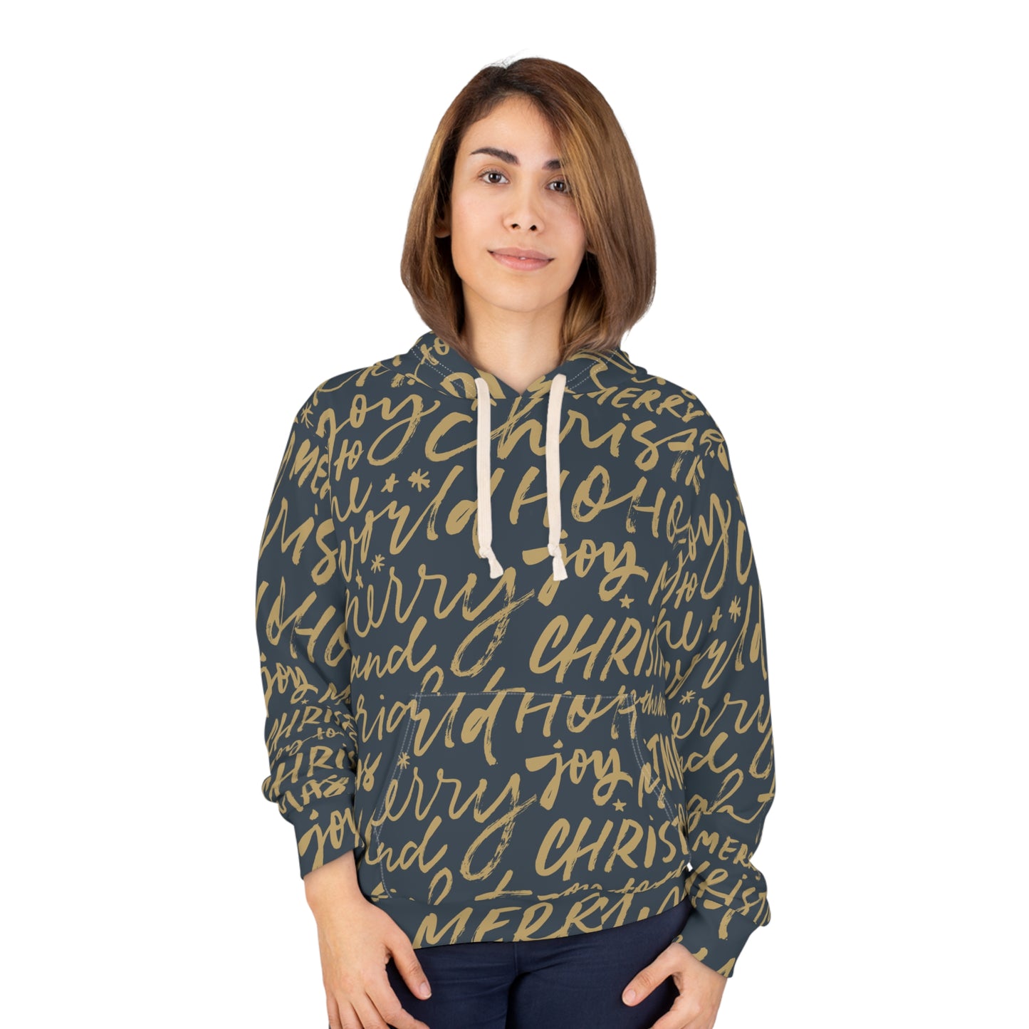 Merry Christmas Unisex Pullover Hoodie (AOP)