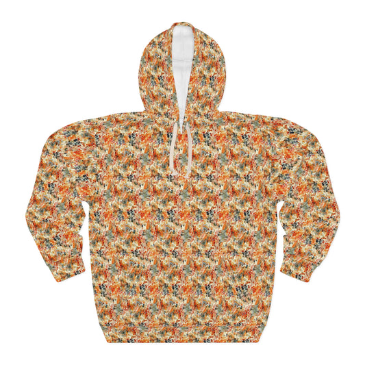 Autumn Bliss Hoodie: Vibrant Floral Fusion