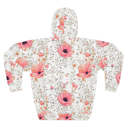 Blossom Dreams: Floral Hoodie for Effortless Style