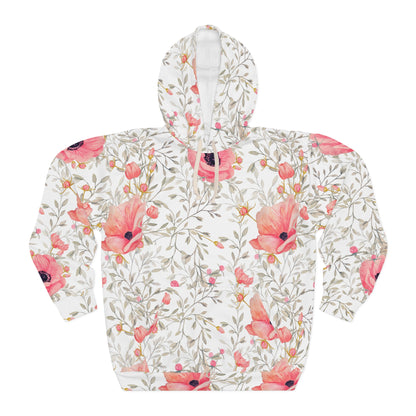 Blossom Dreams: Floral Hoodie for Effortless Style