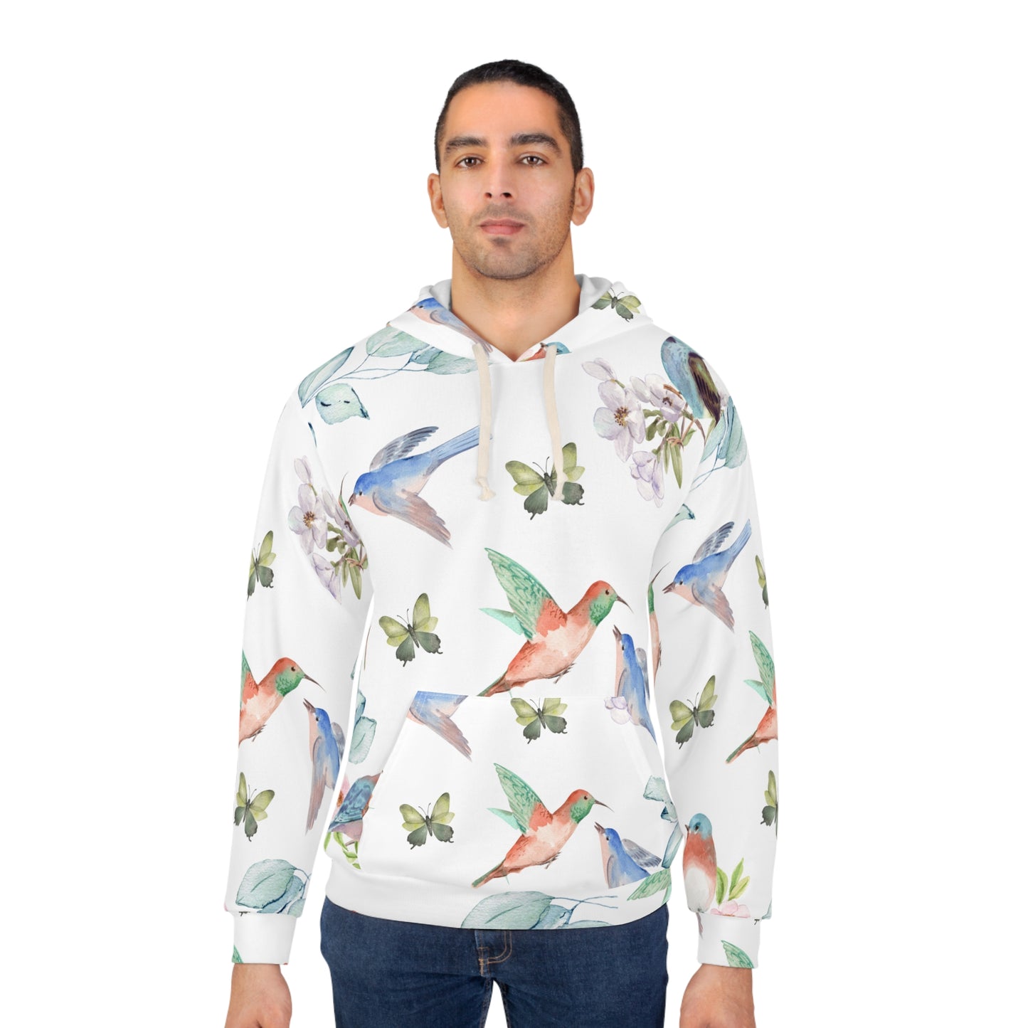 Whimsical Hummingbirds Hoodie: Nature’s Embrace