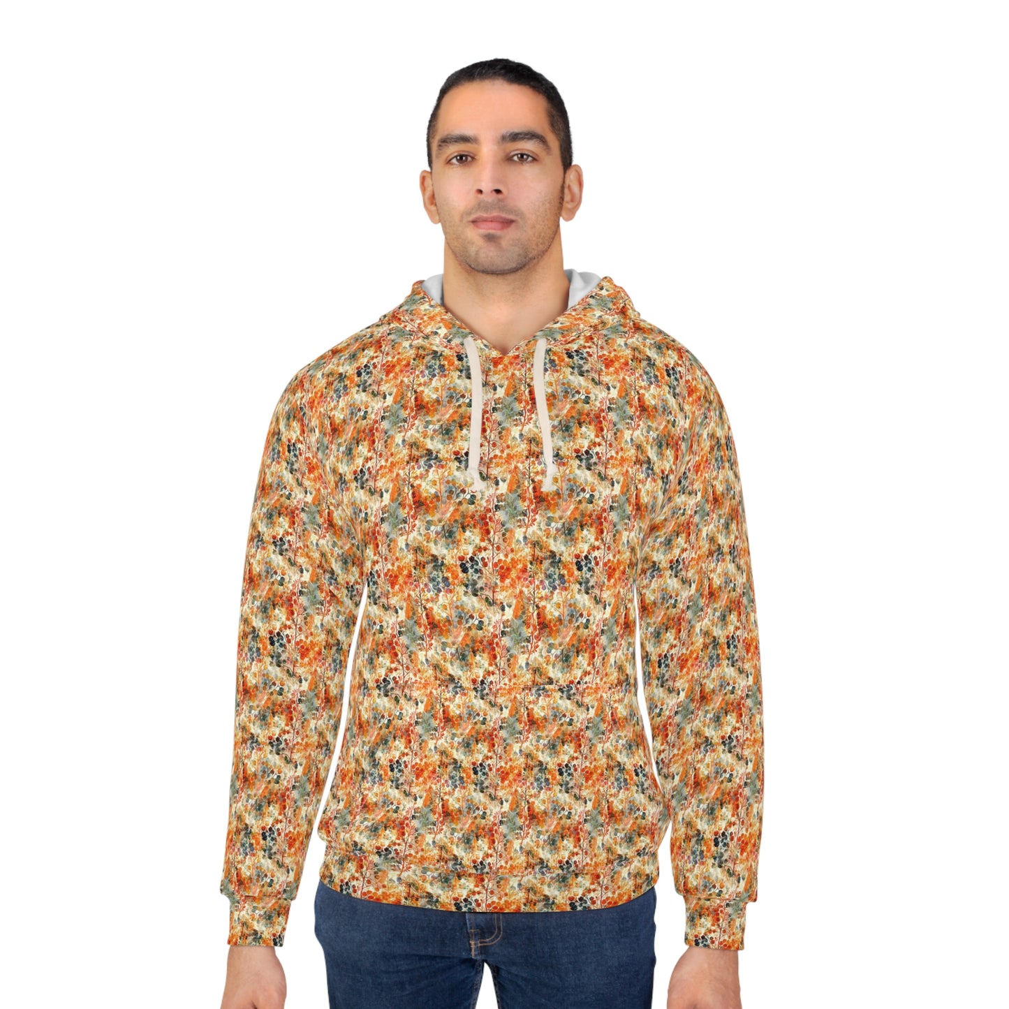 Autumn Bliss Hoodie: Vibrant Floral Fusion