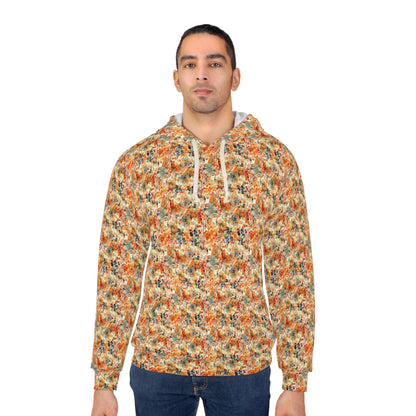 Autumn Bliss Hoodie: Vibrant Floral Fusion