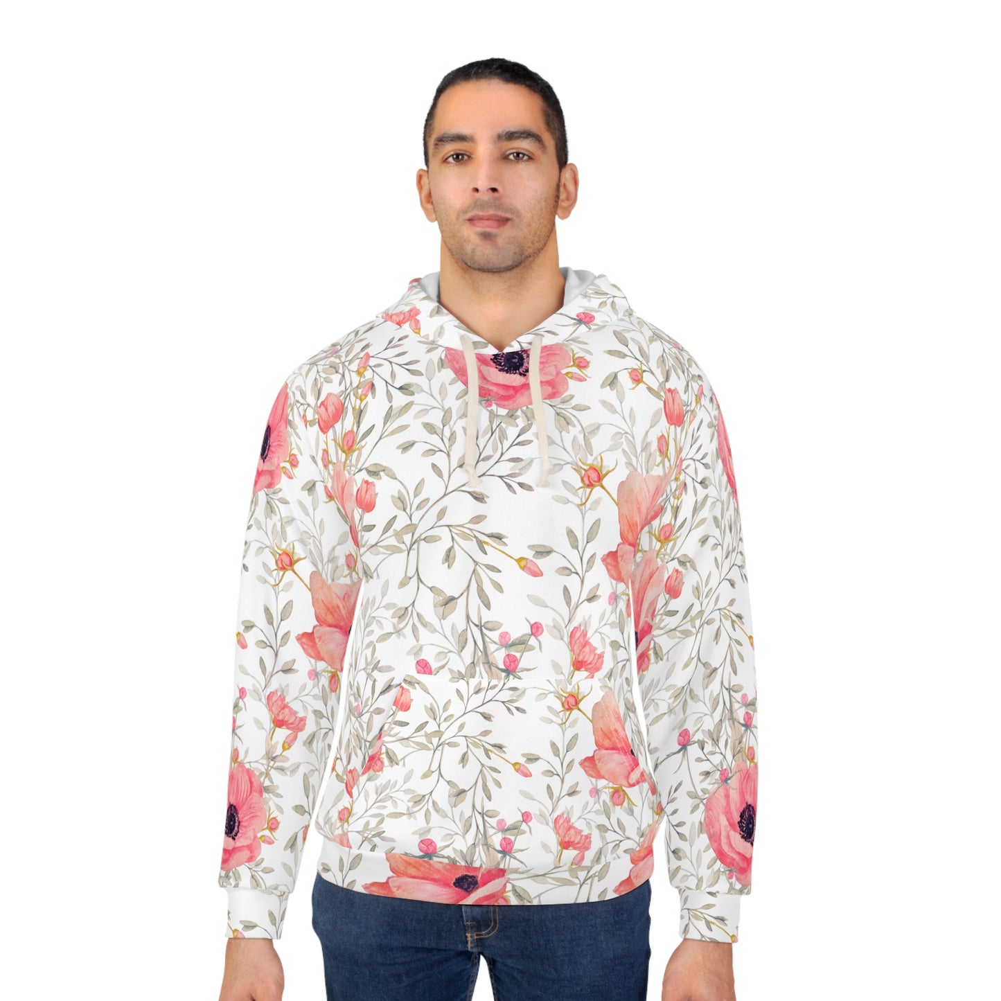 Blossom Dreams: Floral Hoodie for Effortless Style