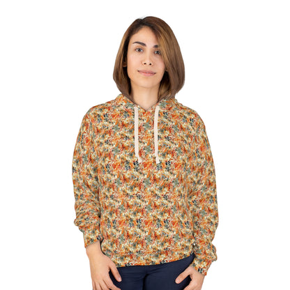 Autumn Bliss Hoodie: Vibrant Floral Fusion